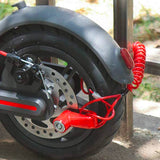 Disc brake electric scooter lock and chain