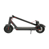 EA7 electric folding portable and lightweight scooter for adults in black folded